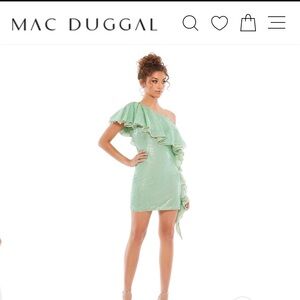 Mac Duggal sequined cocktail dress